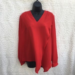 Joseph Ribkoff red blouse